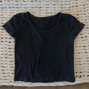 Brandy Melville Black Short Sleeve Tee
